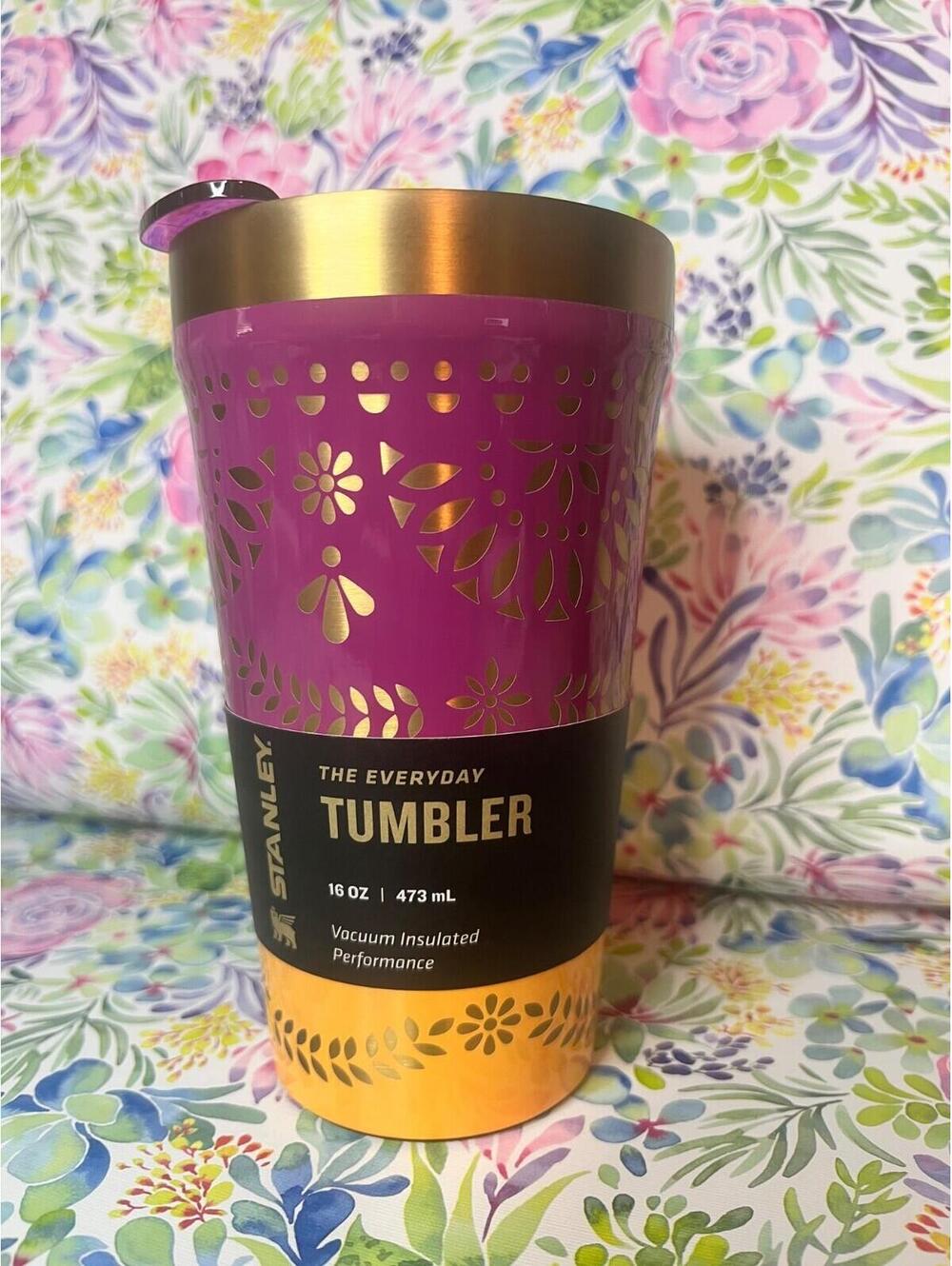 Stanley Sunrise Catrina, Everyday Tumbler, Los Muertos Collection, 16oz BNWT - Picture 2 of 9